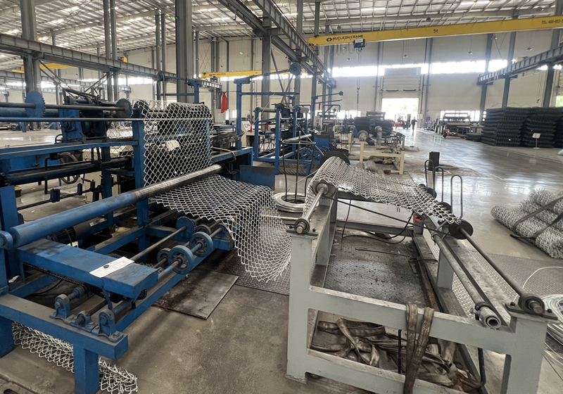 菱形网生产车间